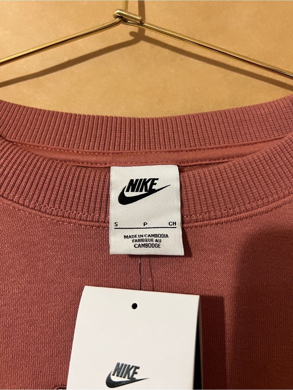 Nike NWT Phoenix Fleece Oversized Crewneck Logo Spell-Out Sweatshirt Size S - Picture 2 of 12